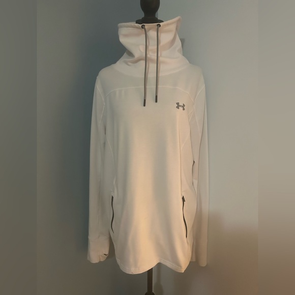 UNDWR ARMOUR FEATHERWEIGHT  FLEECE PULLOVER - Picture 2 of 7